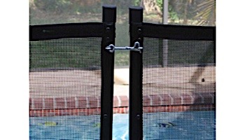 Water Warden Safety Pool Fence Self Closing Gate | 4' Tall | Black | WWG201