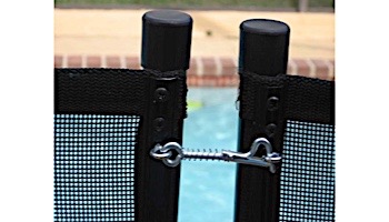 Water Warden Safety Pool Fence Self Closing Gate | 4' Tall | Black | WWG201