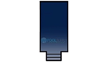 Loop-Loc 15-Year Mesh Safety Cover | Rectangle 12_#39; x 24_#39; | 4_#39; x 8_#39; Center End Step | LL122448CES