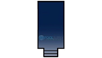Loop-Loc 15-Year Mesh Safety Cover | Rectangle 14_#39; x 28_#39; | 4_#39; x 8_#39; Center End Step | LL142848CES