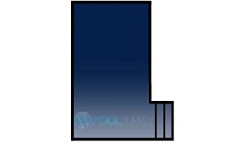 Loop-Loc 15-Year Mesh Safety Cover | Rectangle 16' x 32' | Flush 4' x 8' Right Side Step | LL163248SSR
