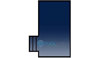 Loop-Loc 15-Year Mesh Safety Cover | Rectangle 16_#39; x 32_#39; | 1_#39; Offset 4_#39; x 8_#39; Left Side Step | LL163248SSL1