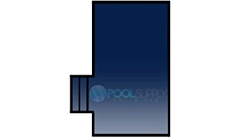 Loop-Loc 15-Year Mesh Safety Cover | Rectangle 16' x 36' | 2' Offset 4' x 8' Left Side Step | LL163648SSL2