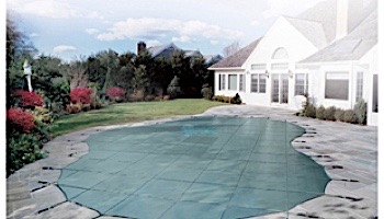 Loop-Loc 15-Year Solid Safety Cover | Grecian 18' x 37' | 4' x 8' Center End Step | w Drain Panel | LLS183748GCES