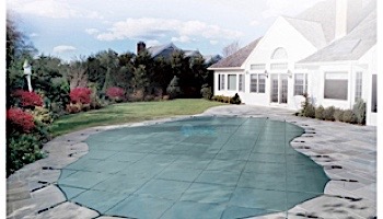 Loop-Loc 15-Year Solid Safety Cover | Rectangle 20' x 40' | 2' Offset 4' x 8' Right Side Step | w Cover Pump | LLSP204048SSR2