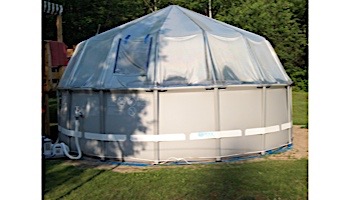Fabrico Sun Dome All Vinyl Dome for Soft Sided Above Ground Pools | 10' x 23' Rectangle | 301470