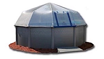 Fabrico Sun Dome All Vinyl Dome for Soft Sided Above Ground | 12_#39; x 22_#39; Rectangle | 301550