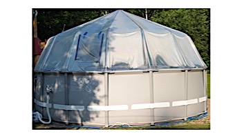 Fabrico Sun Dome All Vinyl Dome for Soft Sided Above Ground | 12' x 24' Rectangle | 301490