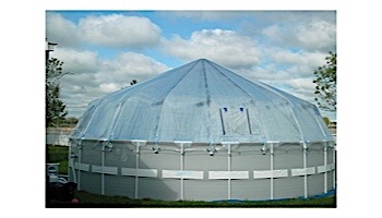 Fabrico Sun Dome All Vinyl Dome for Soft Sided Above Ground | 12' x 24' Rectangle | 301490