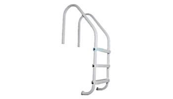 Saftron Premium Plus In-Ground 3-Step Ladder | .25" Thickness 1.90" OD | 24" W x 53" Height | White | PPL-324-3S-W