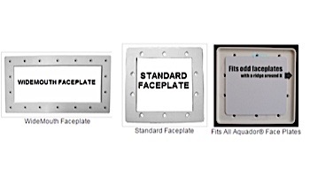 SimPoolTec Above Ground Skimmer Plug | 11-1/2" x 4-3/4" | Widemouth Faceplate | AGWM-SS