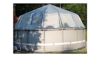 Fabrico Sun Dome All Vinyl Dome for Soft Sided Above Ground | 16' x 32' Rectangle | 301460
