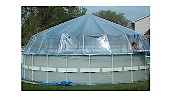 Fabrico Sun Dome All Vinyl Dome for Soft Sided Above Ground Pools | 16' x 32' Rectangle | 301460