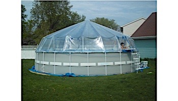 Fabrico Sun Dome All Vinyl Dome for Soft Sided Above Ground Pools | 16' x 32' Rectangle | 301460