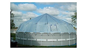 Fabrico Sun Dome All Vinyl Dome for Soft Sided Above Ground Pools | 16' x 32' Rectangle | 301460