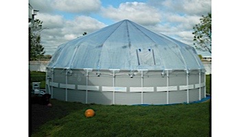 Fabrico Sun Dome All Vinyl Dome for Soft Sided Above Ground Pools | 16' x 32' Rectangle | 301460
