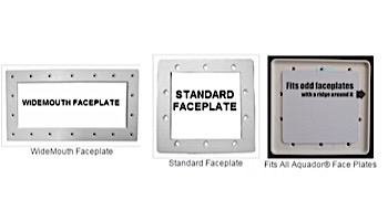 SimPoolTec Inground Skimmer Plug | 15" x 5-5/8" | Widemouth Faceplate | IGWM-PB