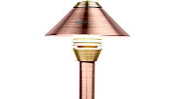 FX Luminaire BD LED Pathlight | Luxor Compatible | Antique Tumbled Finish | 18" Riser | BD-ZD-1LED-18R-AT KIT