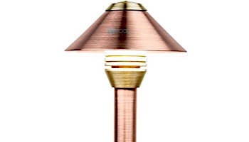 FX Luminaire BD LED Pathlight | Luxor Compatible | Antique Tumbled Finish | 18" Riser | BD-ZD-1LED-18R-AT KIT