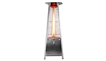 Lava Heat Italia Capri A-Line Commercial Patio Heater | Triangular 6-Foot | Stainless Steel Natural Gas | AL6MGS LHI-103