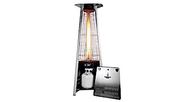 Lava Heat Italia© Capri A-Line Commercial Patio Heater | Triangular 6-Foot | Stainless Steel Natural Gas | AL6MGS LHI-103