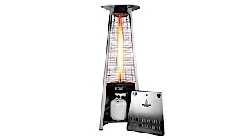 Lava Heat Italia Capri A-Line Commercial Patio Heater | Triangular 6-Foot | Stainless Steel Natural Gas | AL6MGS LHI-103