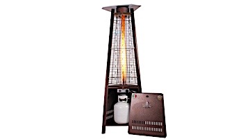 Lava Heat Italia Capri A-Line Commercial Patio Heater | Triangular 6-Foot | Heritage Bronze Propane | AL6MPB LHI-106