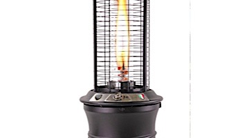Lava Heat Italia Commercial Flame Patio Heater | Cylindrical Collapsible 6-Foot | Brushed Copper Natural Gas | LHI-107
