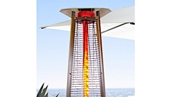 Lava Heat Italia 2G A-Line Commercial Patio Heater with Remote | Triangular 8-Foot | Heritage Bronze Natural Gas | AL8RGB LHI-126