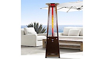 Lava Heat Italia 2G A-Line Commercial Patio Heater with Remote | Triangular 8-Foot | Heritage Bronze Natural Gas | AL8RGB LHI-126