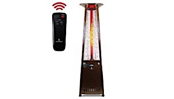 Lava Heat Italia© 2G A-Line Commercial Patio Heater with Remote | Triangular 8-Foot | Heritage Bronze Natural Gas | AL8RGB LHI-126