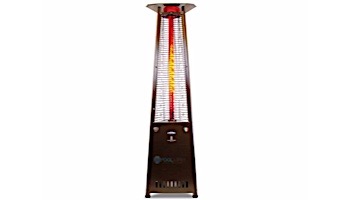 Lava Heat Italia 2G A-Line Commercial Patio Heater with Remote | Triangular 8-Foot | Heritage Bronze Natural Gas | AL8RGB LHI-126