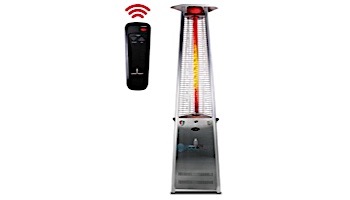 Lava Heat Italia© 2G A-Line Commercial Patio Heater with Remote | Triangular 8-Foot | Stainless Steel Natural Gas | AL8RGS LHI-127