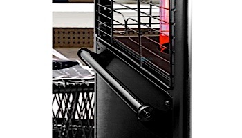 Lava Heat Italia© 2G A-Line Commercial Patio Heater with Remote | Triangular 8-Foot | Hammered Black Propane | AL8RPBL LHI-128