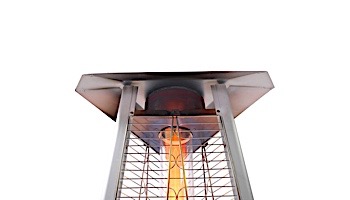 Lava Heat Italia© 2G A-Line Commercial Patio Heater with Remote | Triangular 8-Foot | Hammered Black Propane | AL8RPBL LHI-128
