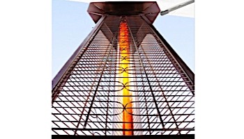 Lava Heat Italia 2G A-Line Commercial Patio Heater with Remote | Triangular 8-Foot | Heritage Bronze Propane | AL8RPB LHI-129