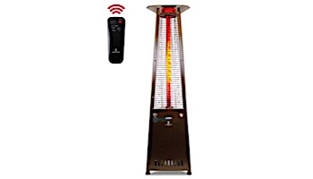 Lava Heat Italia 2G A-Line Commercial Patio Heater with Remote | Triangular 8-Foot | Heritage Bronze Propane | AL8RPB LHI-129