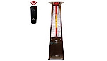 Lava Heat Italia© 2G A-Line Commercial Patio Heater with Remote | Triangular 8-Foot | Heritage Bronze Propane | AL8RPB LHI-129