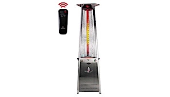 Lava Heat Italia© 2G A-Line Commercial Patio Heater with Remote | Triangular 8-Foot | Stainless Steel Propane | AL8RPS LHI-130