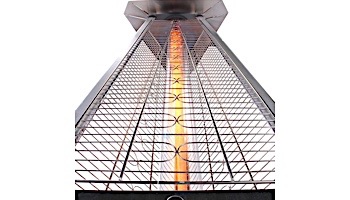 Lava Heat Italia© 2G A-Line Commercial Patio Heater with Remote | Triangular 8-Foot | Stainless Steel Propane | AL8RPS LHI-130
