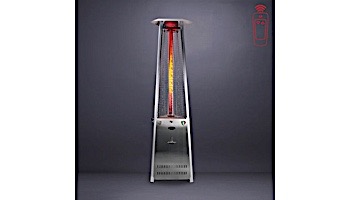 Lava Heat Italia© 2G A-Line Commercial Patio Heater with Remote | Triangular 8-Foot | Stainless Steel Propane | AL8RPS LHI-130