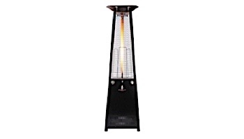Lava Heat Italia© Lava Lite A-Line Commercial Patio Heater | Triangular 8-Foot | Hammered Black Natural Gas | AL8MGBL LHI-131