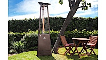 Lava Heat Italia Lava Lite A-Line Commercial Patio Heater | Triangular 8-Foot | Heritage Bronze Natural Gas | AL8MGB LHI-132