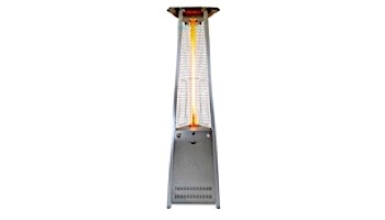 Lava Heat Italia Lava Lite KD A-Line Commercial Patio Heater | Triangular 8-Foot | Hammered Black Natural Gas | AL8MGBLK LHI-137