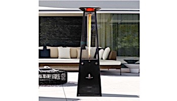 Lava Heat Italia© Lava Lite A-Line Commercial Patio Heater | Triangular 8-Foot | Hammered Black Propane | AL8MPBL LHI-134