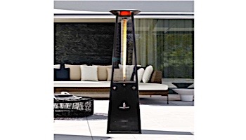 Lava Heat Italia Lava Lite A-Line Commercial Patio Heater | Triangular 8-Foot | Hammered Black Propane | AL8MPBL LHI-134