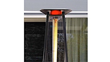 Lava Heat Italia Lava Lite A-Line Commercial Patio Heater | Triangular 8-Foot | Hammered Black Propane | AL8MPBL LHI-134