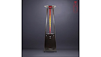 Lava Heat Italia© Lava Lite A-Line Commercial Patio Heater | Triangular 8-Foot | Hammered Black Propane | AL8MPBL LHI-134