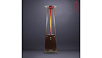 Lava Heat Italia© Lava Lite A-Line Commercial Patio Heater | Triangular 8-Foot | Heritage Bronze Propane | AL8MPB LHI-135