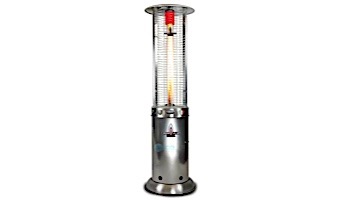 Lava Heat Italia Opus Lite Commercial Patio Heater | Cylindrical 7.5-Foot | Stainless Steel Natural Gas | RL7MGS LHI-152